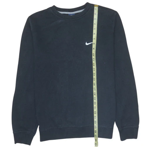 Nike Men's Black Crew Neck Pullover Sweatshirt L Sports Fleece - Image 2