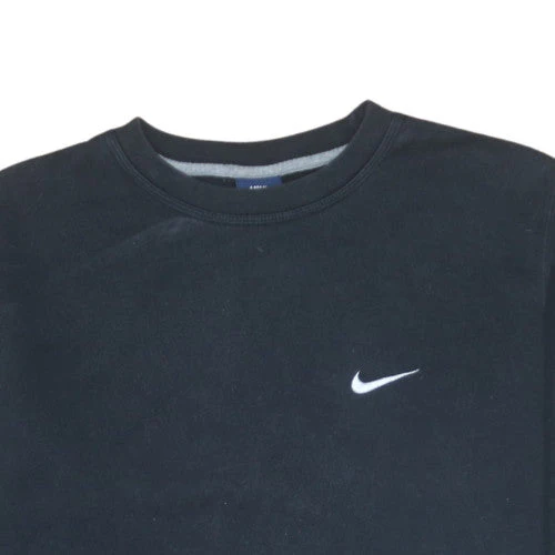 Nike Men's Black Crew Neck Pullover Sweatshirt L Sports Fleece - Image 8