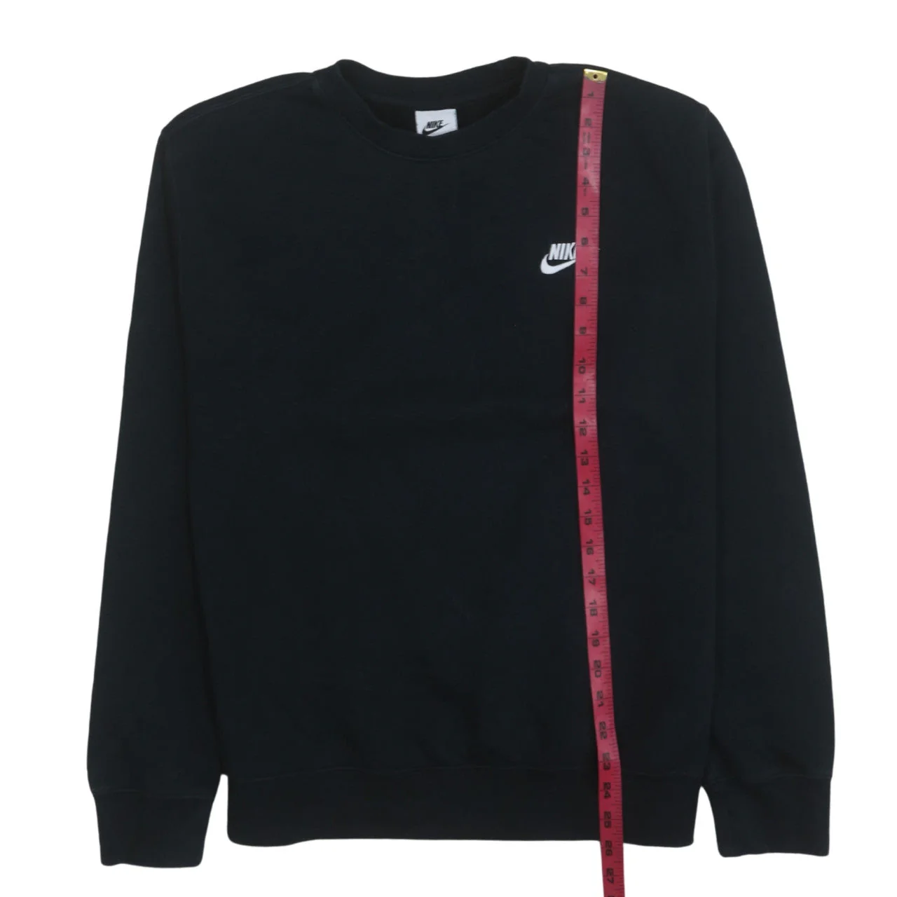 Nike Men's Black Crew Neck Pullover Sweatshirt Medium - Image 3