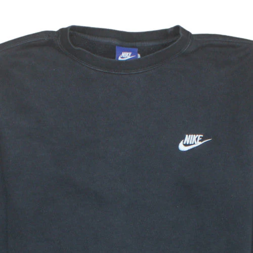 Nike Men's Black Crew Neck Pullover Sweatshirt Size M Sports Fleece - Image 8