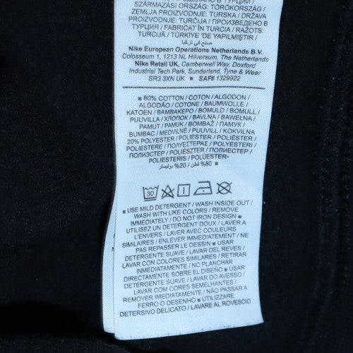 Nike Men's Black Crew Neck Pullover Sweatshirt Small Logo Sportswear - Image 6