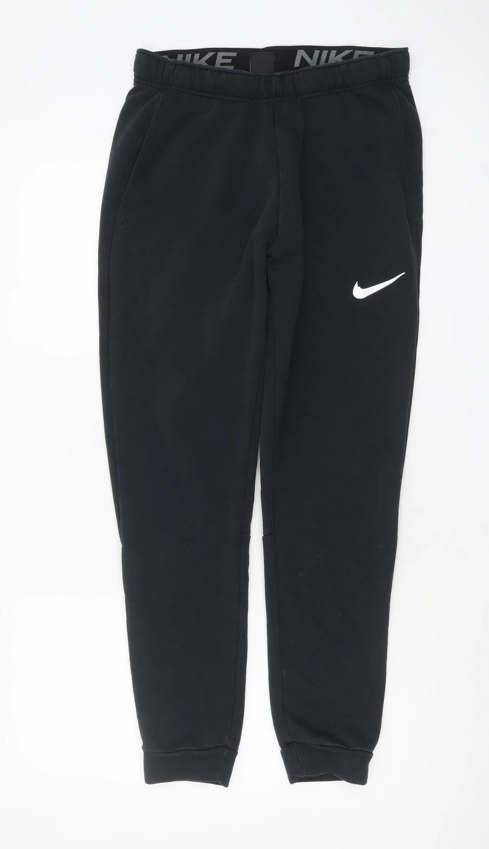Nike Men's Black Dri-Fit Jogger Trousers Small Regular Fit