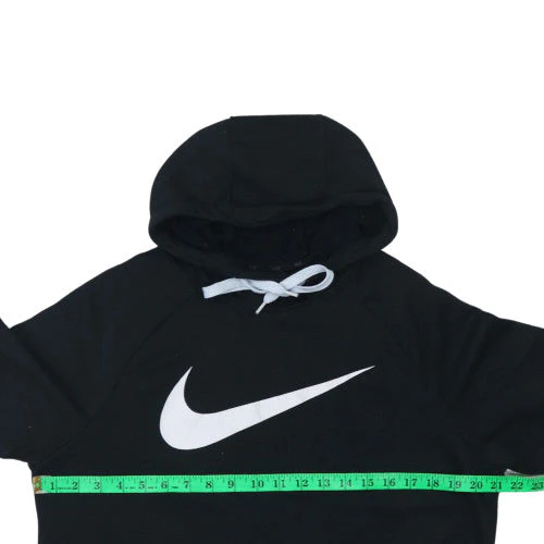 Nike Men's Black Dri-Fit Pullover Hoodie L Sports Logo Sweatshirt - Image 2