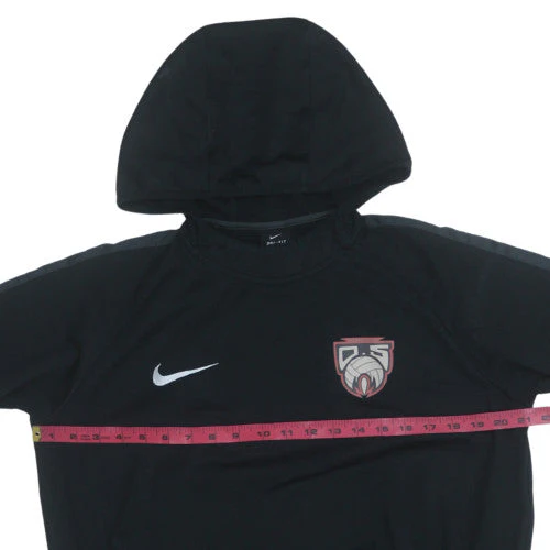 Nike Men's Black Dri-Fit Pullover Hoodie Size M Athletic Fit - Image 3