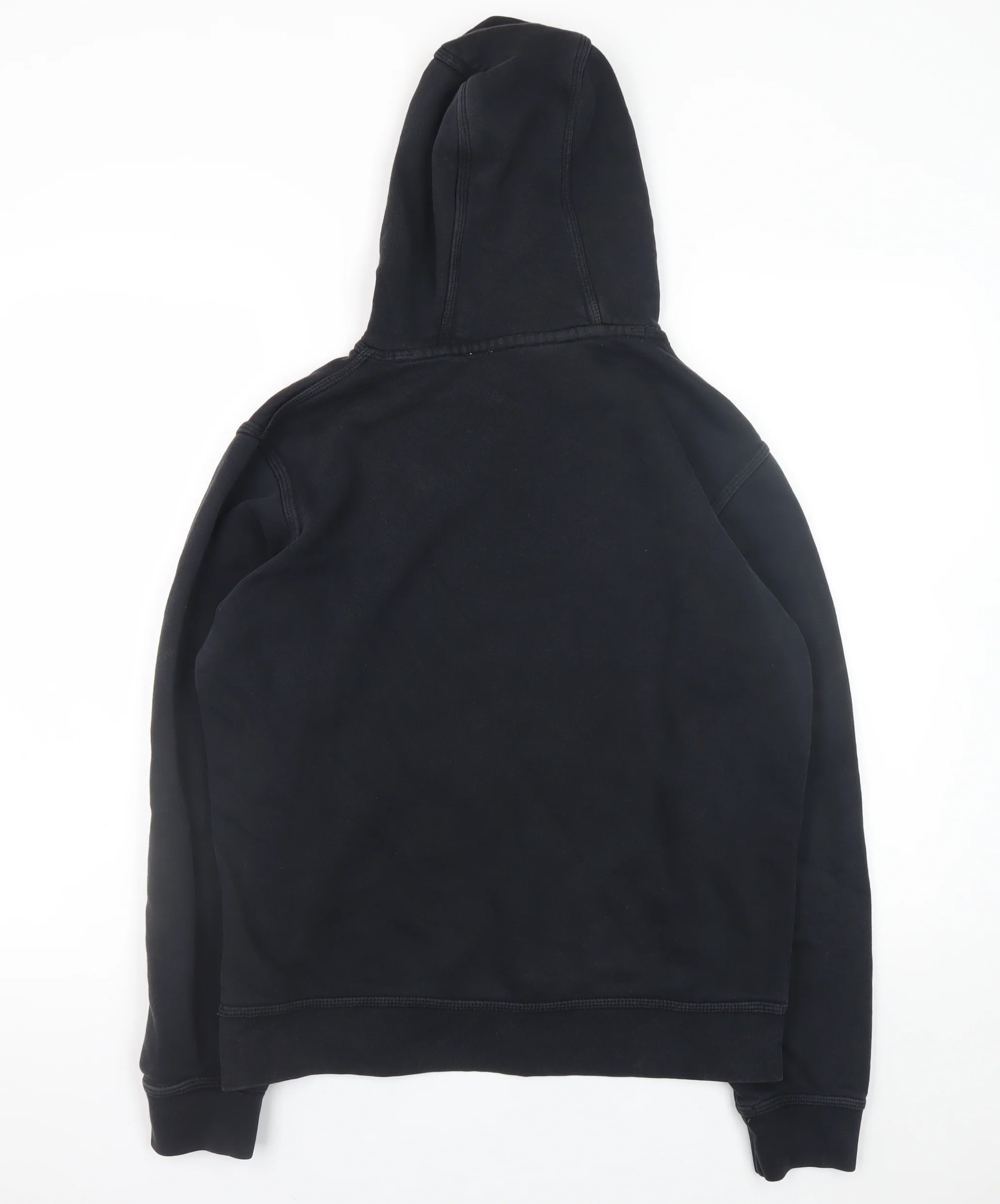 Nike Men's Black Fleece Hoodie Sweatshirt Medium Pullover Activewear - Image 3