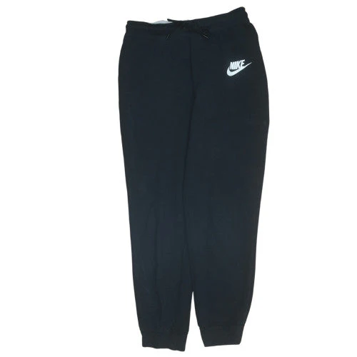 Nike Men's Black Fleece Jogger Trousers L Regular Fit Drawstring