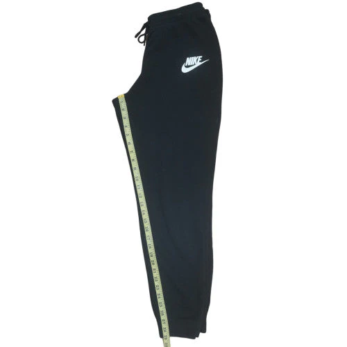 Nike Men's Black Fleece Jogger Trousers L Regular Fit Drawstring - Image 3