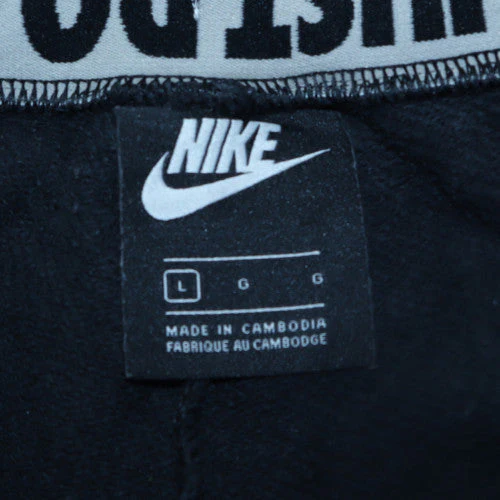 Nike Men's Black Fleece Jogger Trousers L Regular Fit Drawstring - Image 5
