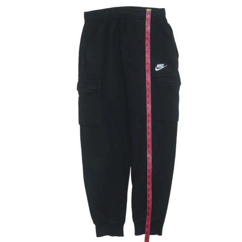 Nike Men's Black Fleece Jogger Trousers Size S Relaxed Fit Activewear - Image 3