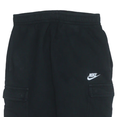 Nike Men's Black Fleece Jogger Trousers Size S Relaxed Fit Activewear - Image 7