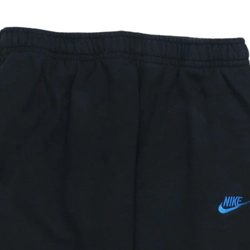 Nike Men's Black Fleece Sweatpants L Elastic Waist Tapered Joggers - Image 7