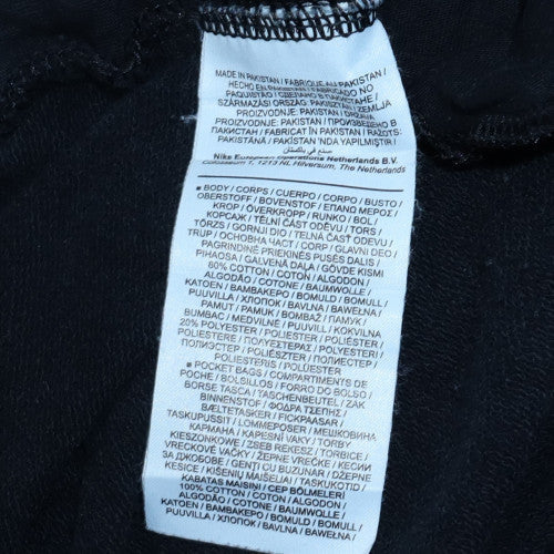Nike Men's Black Fleece Sweatpants L Regular Fit Elastic Waist - Image 6