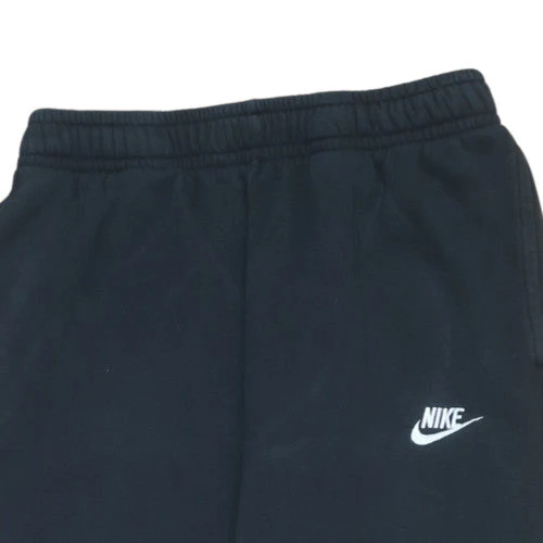 Nike Men's Black Fleece Sweatpants M Regular Fit Elastic Waist - Image 7