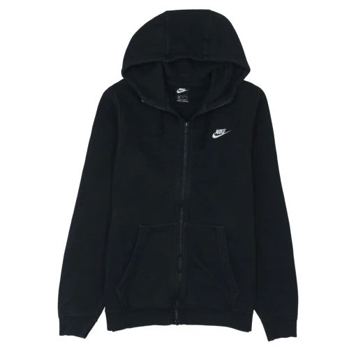 Nike Men's Black Full Zip Fleece Hoodie Size M