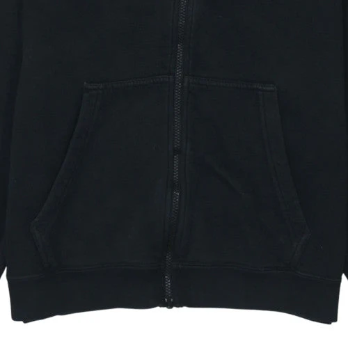Nike Men's Black Full Zip Fleece Hoodie Size M - Image 7
