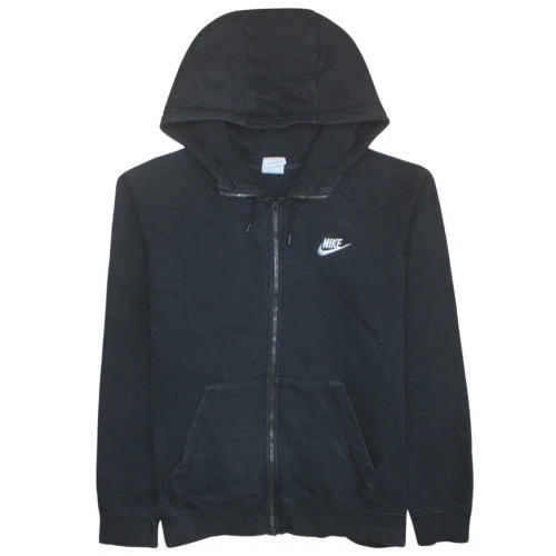Nike Men's Black Full Zip Fleece Hoodie Size M Regular Fit