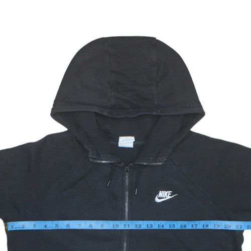 Nike Men's Black Full Zip Fleece Hoodie Size M Regular Fit - Image 2