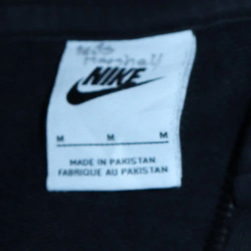 Nike Men's Black Full Zip Fleece Hoodie Size M Regular Fit - Image 5