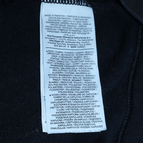 Nike Men's Black Full Zip Fleece Hoodie Size M Regular Fit - Image 6