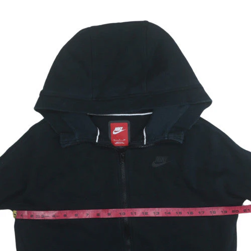 Nike Men's Black Full Zip Fleece Hoodie Size S Regular Fit - Image 2