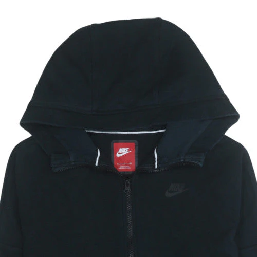 Nike Men's Black Full Zip Fleece Hoodie Size S Regular Fit - Image 7
