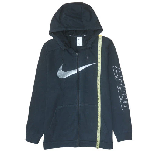 Nike Men's Black Full Zip Hoodie L Dri-FIT Fleece Sportswear - Image 2