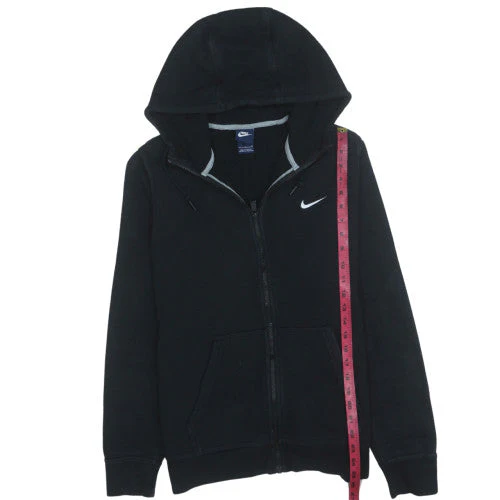 Nike Men's Black Full Zip Hoodie L Fleece Sportswear - Image 2