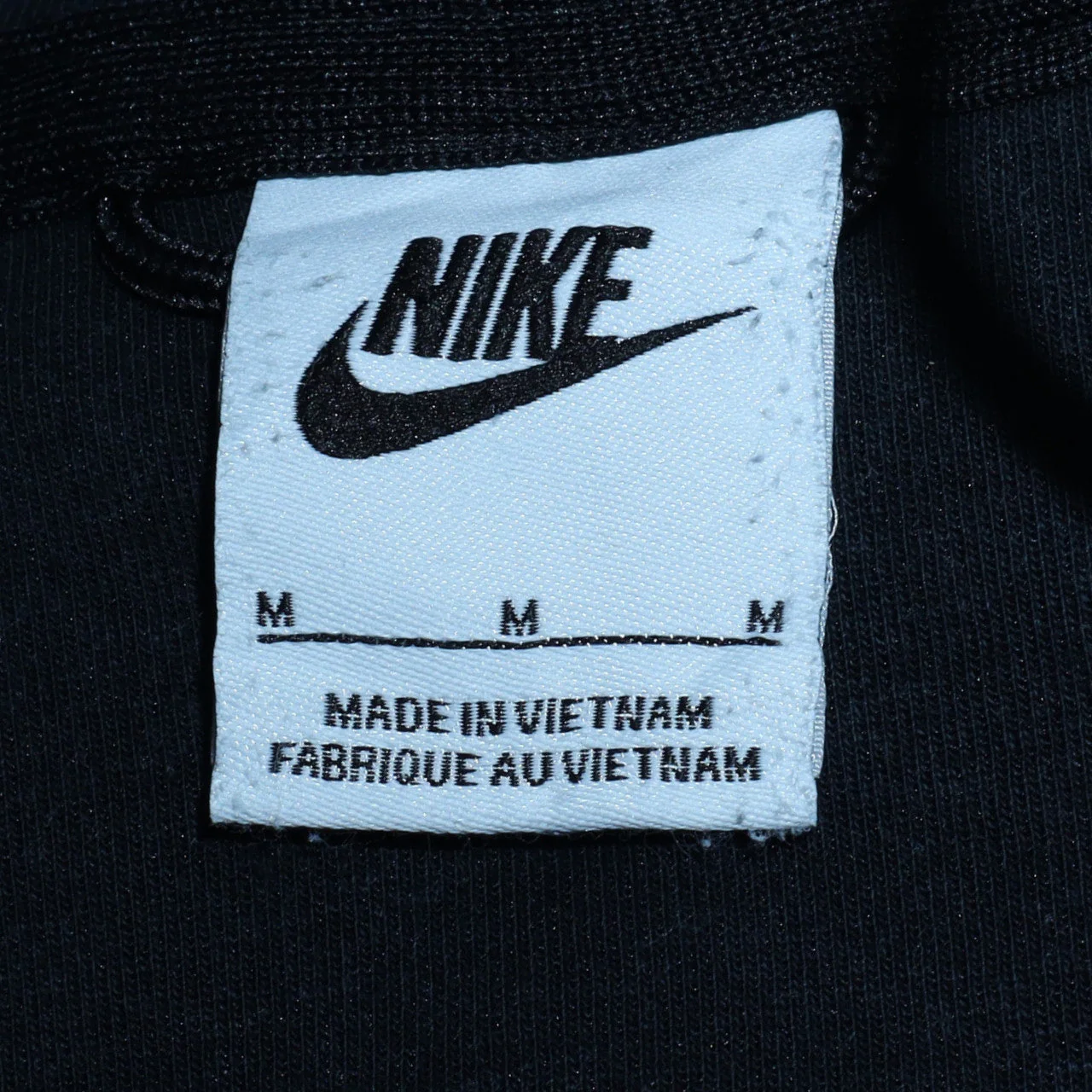 Nike Men's Black Full Zip Hoodie M Regular Fit Fleece - Image 6