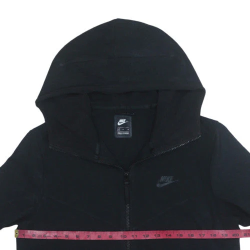 Nike Men's Black Full Zip Hoodie M Regular Fit Sportswear - Image 2