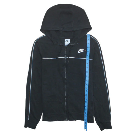 Nike Men's Black Full Zip Hoodie M Regular Fleece Sportswear - Image 2