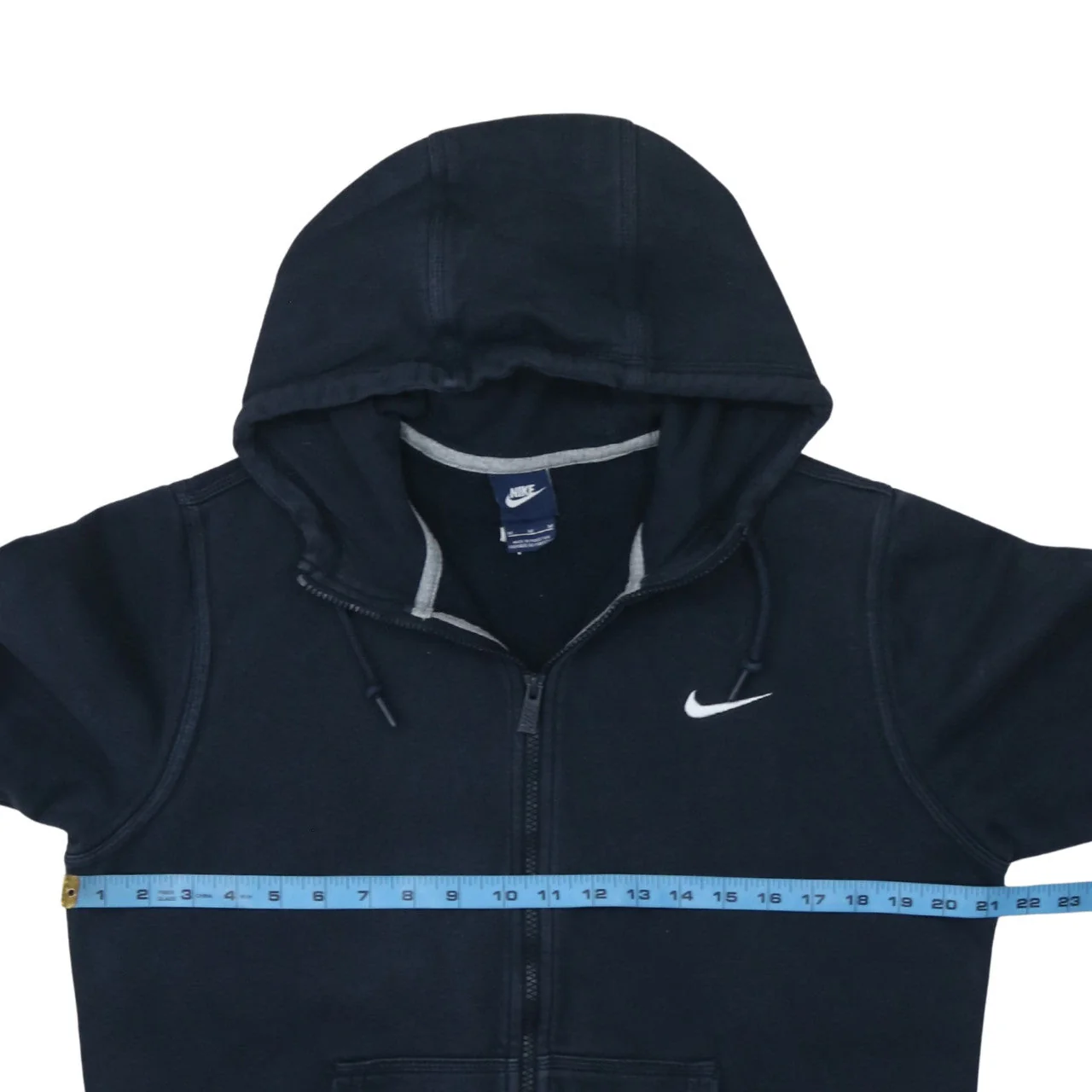 Nike Men's Black Full Zip Hoodie Medium Fleece Sportswear - Image 2