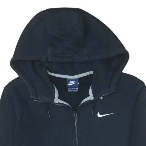 Nike Men's Black Full Zip Hoodie S Regular Fleece Sportswear - Image 8