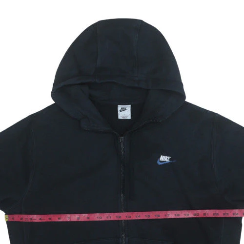 Nike Men's Black Full Zip Hoodie Size L Fleece Sportswear - Image 2