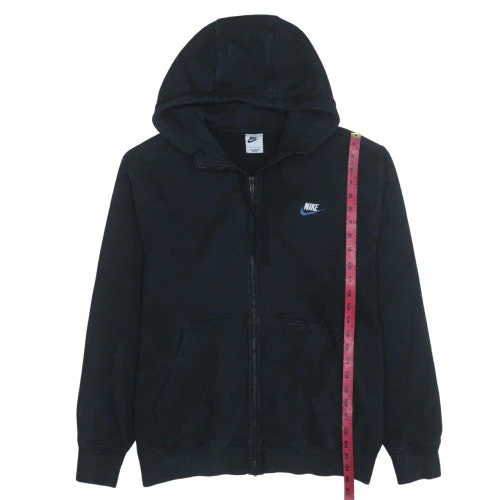 Nike Men's Black Full Zip Hoodie Size L Fleece Sportswear - Image 3