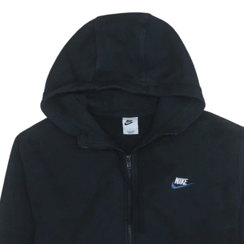 Nike Men's Black Full Zip Hoodie Size L Fleece Sportswear - Image 7