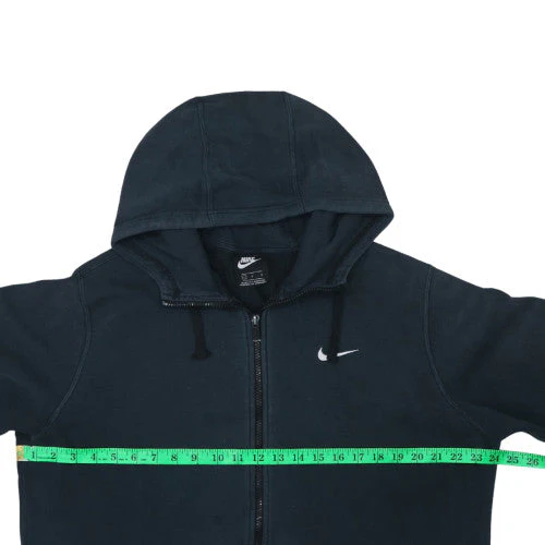 Nike Men's Black Full Zip Hoodie Size L Fleece Sweatshirt - Image 2