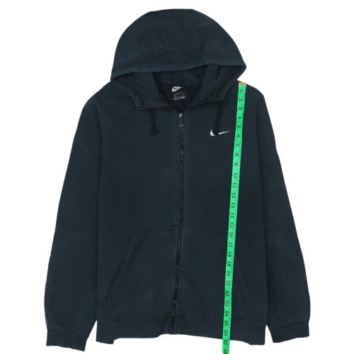 Nike Men's Black Full Zip Hoodie Size L Fleece Sweatshirt - Image 3