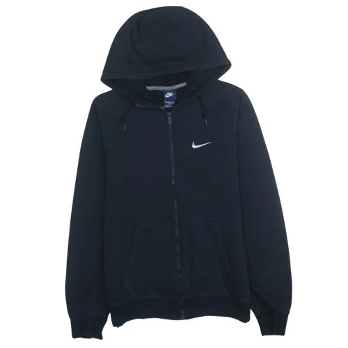 Nike Men's Black Full Zip Hoodie Size L Long Sleeve Fleece