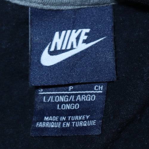 Nike Men's Black Full Zip Hoodie Size L Long Sleeve Fleece - Image 5