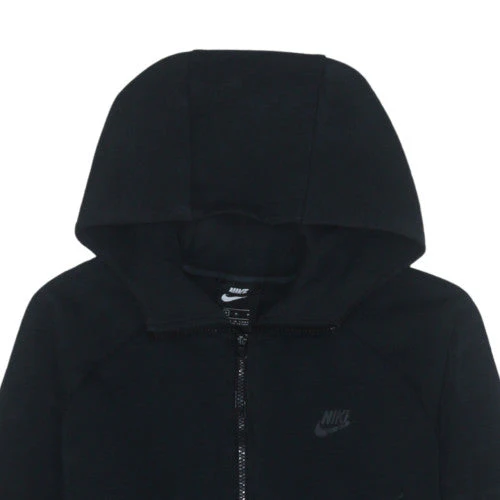 Nike Men's Black Full Zip Hoodie Size M Fleece Sweatshirt - Image 8