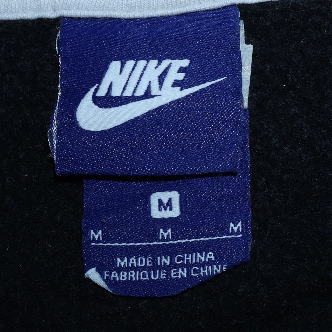 Nike Men's Black Full Zip Hoodie Size M Graphic Logo Sweatshirt - Image 5