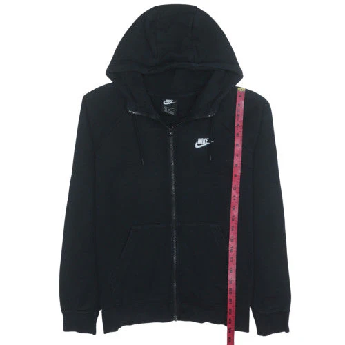Nike Men's Black Full Zip Hoodie Size M Regular Fit Fleece - Image 3