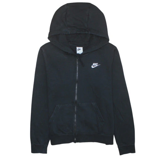 Nike Men's Black Full Zip Hoodie Size M Regular Fit Fleece