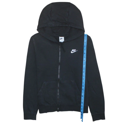 Nike Men's Black Full Zip Hoodie Size M Regular Fit Fleece - Image 3