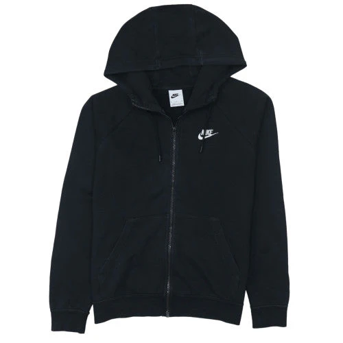 Nike Men's Black Full Zip Hoodie Size S Regular Fit Fleece Sweatshirt