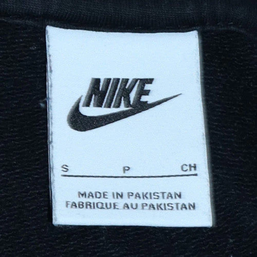 Nike Men's Black Full Zip Hoodie Size S Regular Fit Fleece Sweatshirt - Image 5