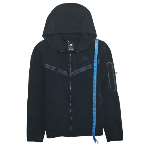 Nike Men's Black Full Zip Hoodie Size S Sports Fleece Jacket - Image 2