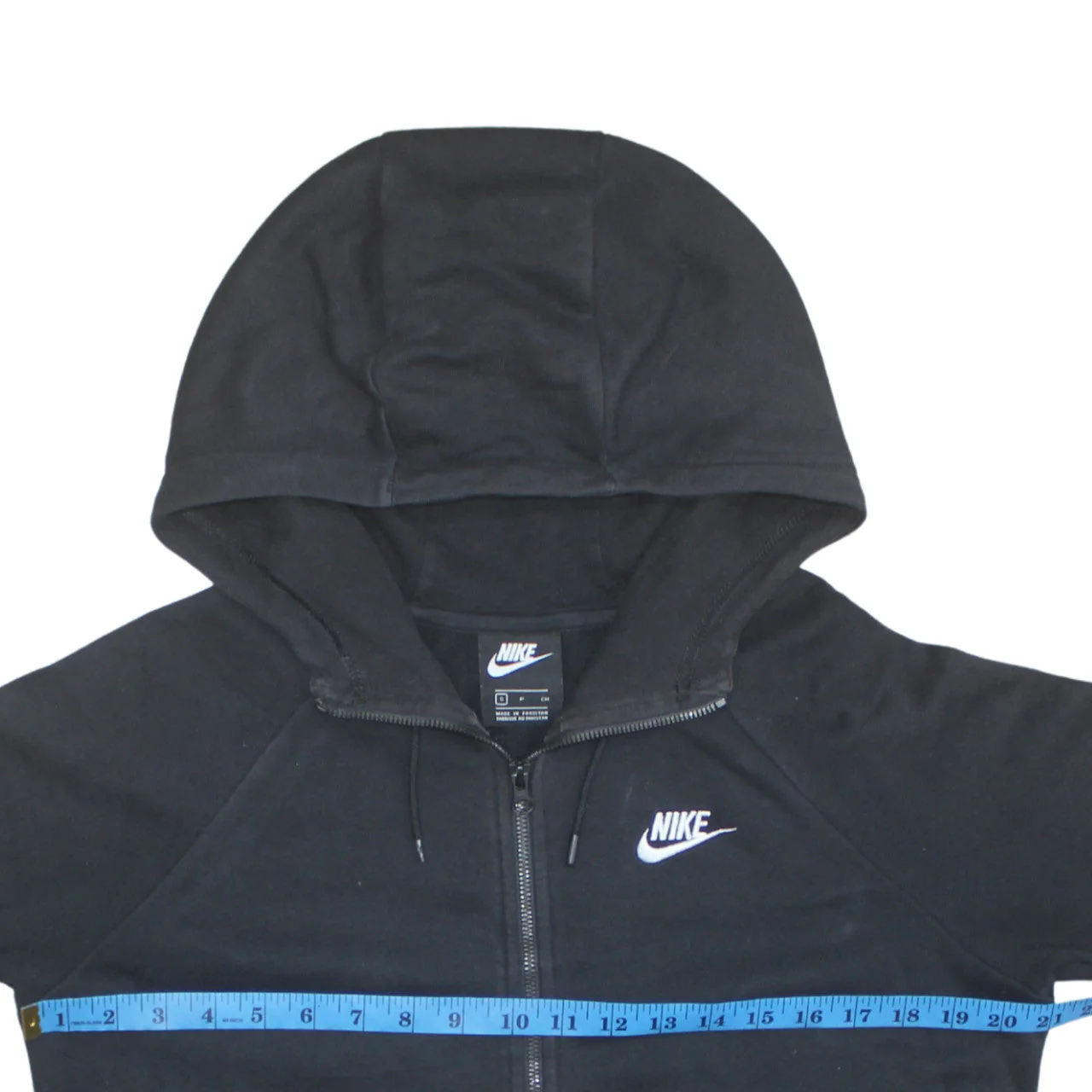 Nike Men's Black Full Zip Hoodie Size S Sportswear Fleece - Image 2