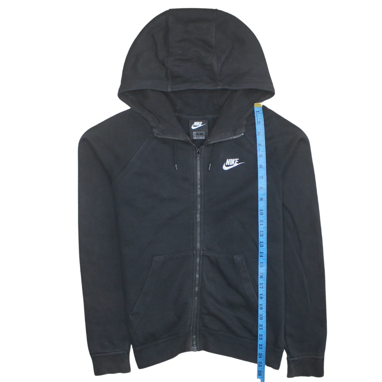 Nike Men's Black Full Zip Hoodie Size S Sportswear Fleece - Image 3