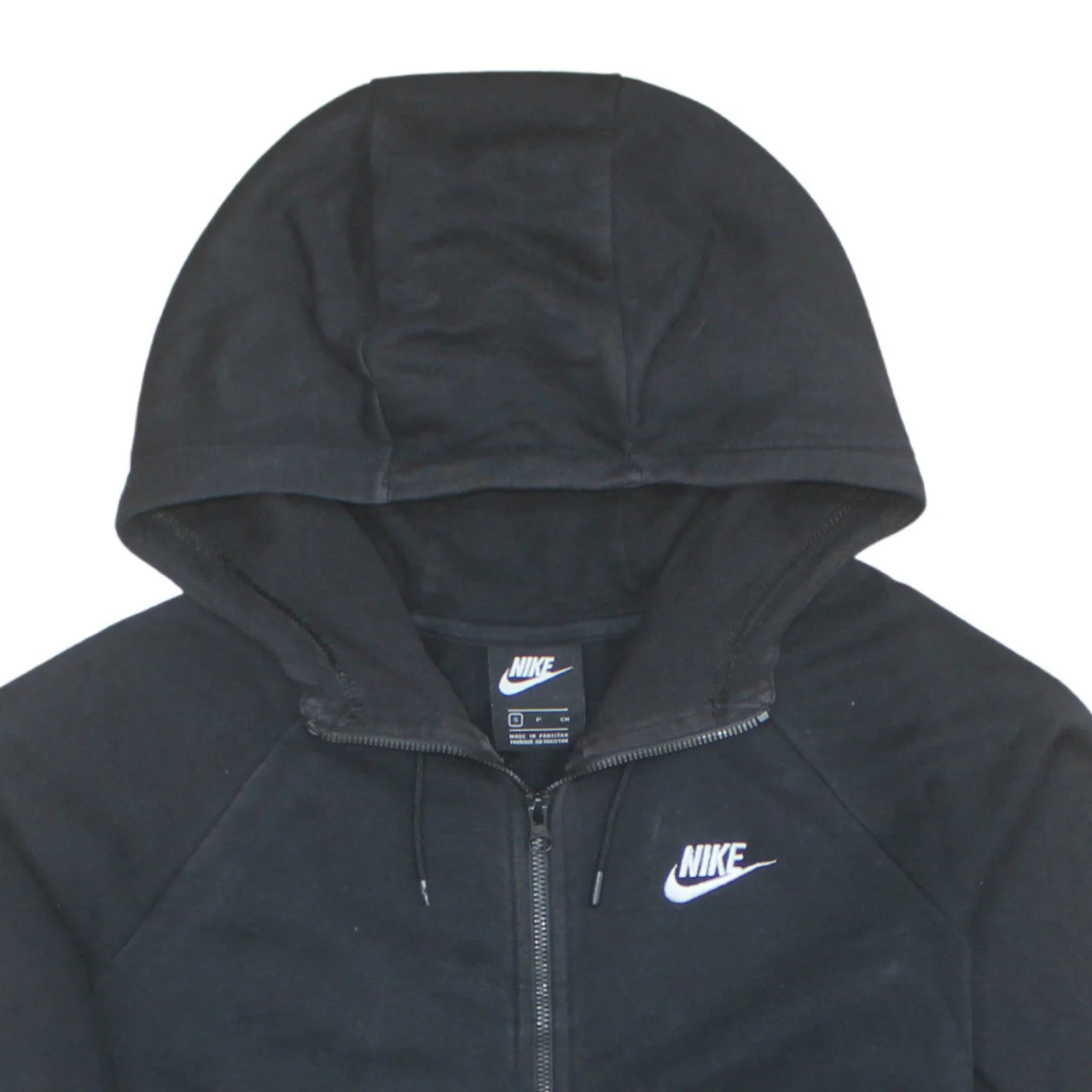 Nike Men's Black Full Zip Hoodie Size S Sportswear Fleece - Image 7